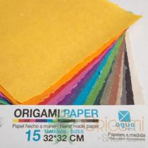 Pack Agua Papel by Fabian Correa - 15 colors - 15 sheets - 32x32 cm (12.6x12.6 )
