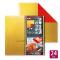 DUO FOLD GOLD/RED - 6 SHEETS - 24x24 cm (9.5x9.5)