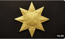 5 Gold Tissue-foil Papers 20x20 cm - ORIGAMI SUN