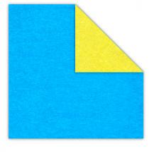 DUO Sandwich Paper Bright Blue / Buttercup - 23x23 cm