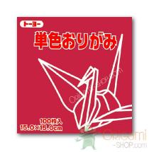 red origami paper 15 x 15 cm 100 sheets scrapbooking japan