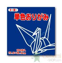 Navy blue origami paper 15 x 15 cm 100 sheets scrapbooking japan