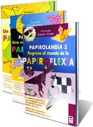 spanish origami book Papirolandia 1 et 2 et 3 de Fernando Gilgado Gomez