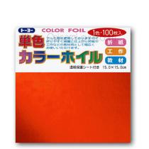foil paper 15x15 cm orange color