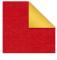 DUO Sandwich Paper Scarlet Red / Bright Gold - 35x35 cm