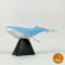 Papercraft Rabbit Blue Whale + Glue and brush