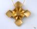 Gold coated Origami Jewelry by Garibi Ilan - Tesselation Pendant Templar Garden - 6x6 cm