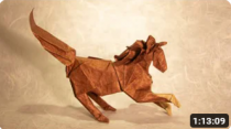 1 sheet  TISSUEFOIL BROWN 50x50 cm (20x20'') - ORIGAMI HORSE
