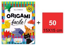 Easy Origami + 50 origami sheets 15x15 cm (6''x6'')
