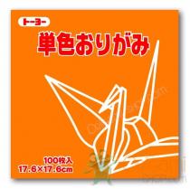 Orange Origami Paper 17,6 x 17,6 cm 100 sheets japanses scrapbooking