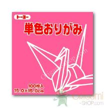 Pink Origami Paper 15x15 cm 100 sheets japanses scrapbooking