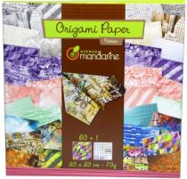 Origami Paper - 60 sheets with patterns - 20x20cm urban scrapbooking