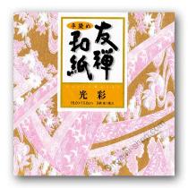 Tezome Yuzen light 15x15cm  japanese patterns paper pink