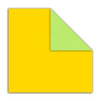 Double-sided extra large Yellow/Light Green