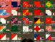 Pack: Orizuru Flag Design - 24 patterns - 48 sheets - 15x15cm (6x6)
