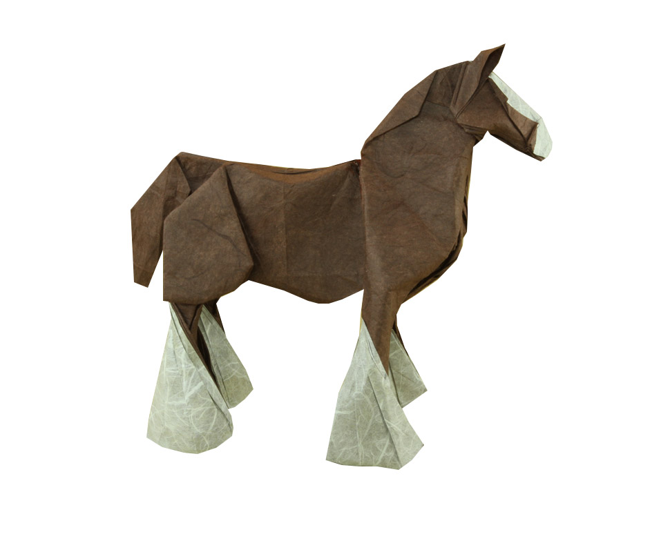 Horse create and fold By Quentin Trollip http://www.liveorigami.com/