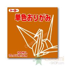 Brown Earth Origami Paper 15x15 cm 100 sheets japanses scrapbooking