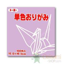 light violet origami paper 15 x 15 cm 100 sheets scrapbooking japan