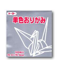 foil paper 15x15 cm -fsilver color -100 sheets origami scrapbooking