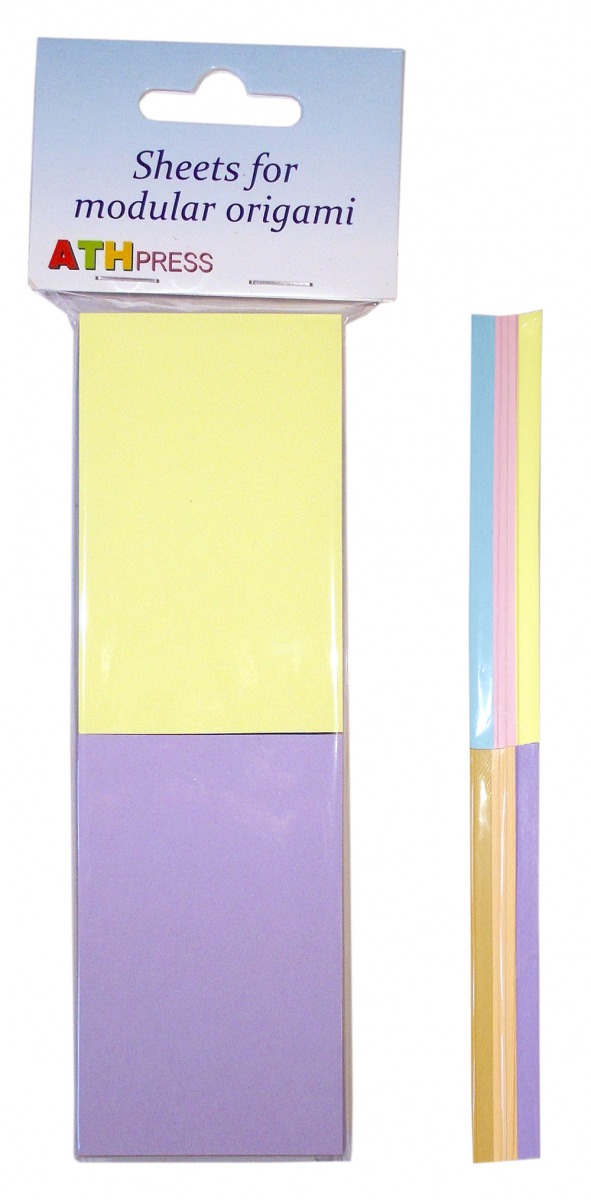 300 Sheets 5x8 cm (2"x3") Mix PALE Colors - Yellow / Purple / Rose / Salmon / Blue / Camel