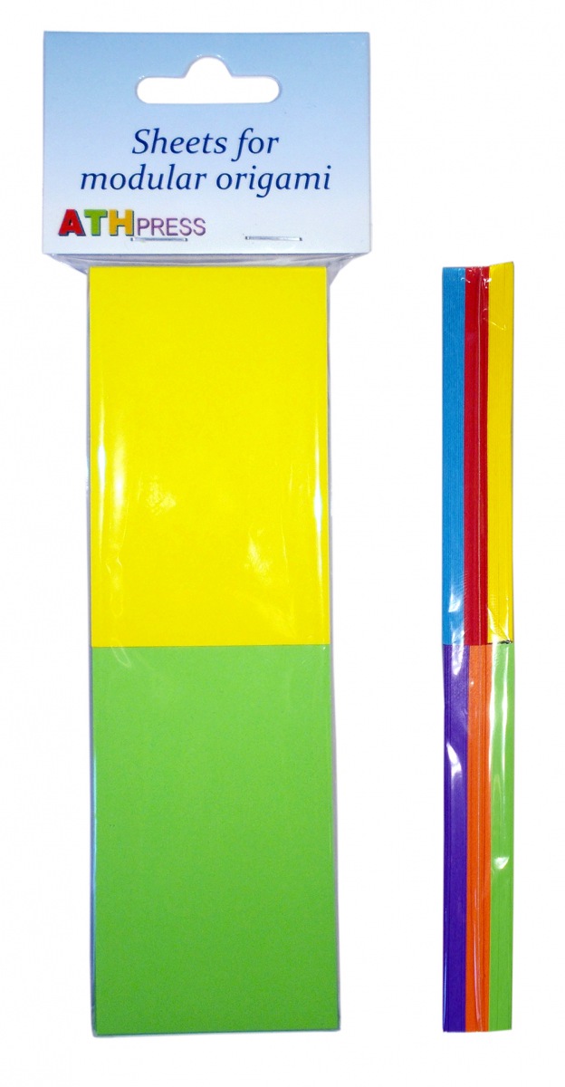 300 Sheets 5x8 cm (2"x3") Mix INTENSIVE colors - Yellow / Green / Red / Orange / Blue / Purple