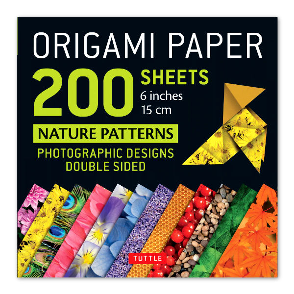 Origami Paper 200 Sheets Nature Photo Patterns - 15x15 cm