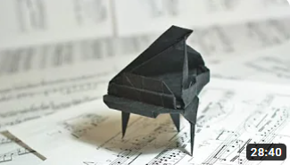 1 sheet BIOTOPE Black 35x35 cm (14''x14'') - PIANO ORIGAMI