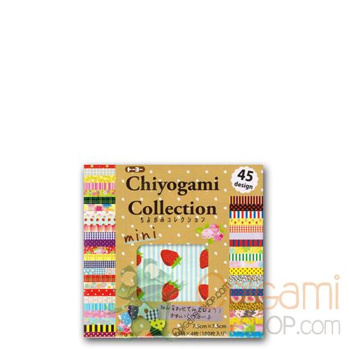 Chiyogami Collection Mini - 45 motifs - 180 feuilles - 7.5x7.5 cm