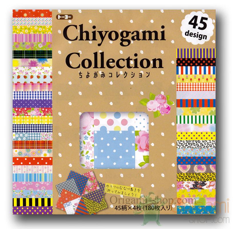 Chiyogami Collection - 45 motifs - 180 feuilles - 15x15 cm