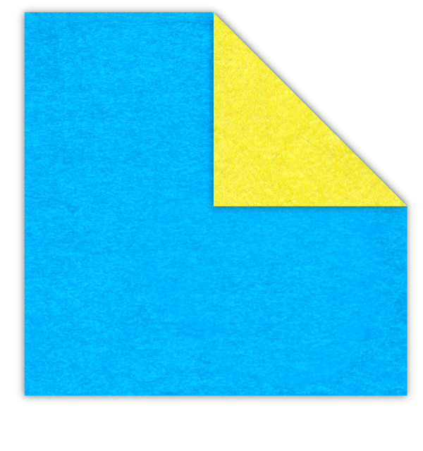 DUO Sandwich Paper Blue / Yellow - 45x45 cm