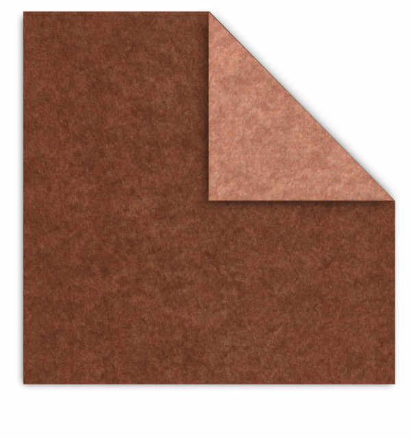 DUO Sandwich paper Light Brown / Brown - 18x18 cm