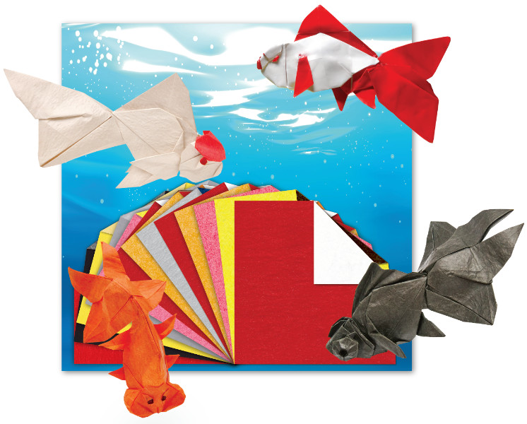 Selection of sheets for the book "Ornamental Goldfish"
