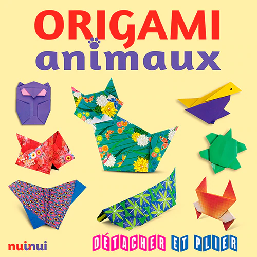 [Tout-en-un] Livre "Origami Animaux" + 200 feuilles - 17x17 cm