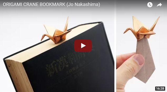 Origami Crane Bookmark byJo Nakashima
