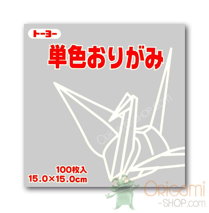 Pack Kami Gris 064157 - Pantone 427c - 1 couleur - 100 feuilles - 15 x 15 cm