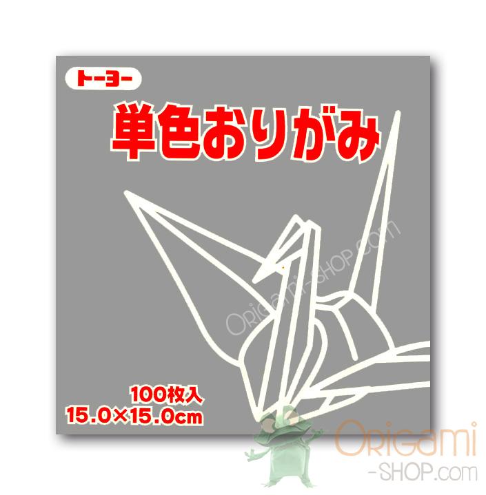 Pack Kami Gris 064156 - Pantone 423c - 1 couleur - 100 feuilles - 15 x 15 cm