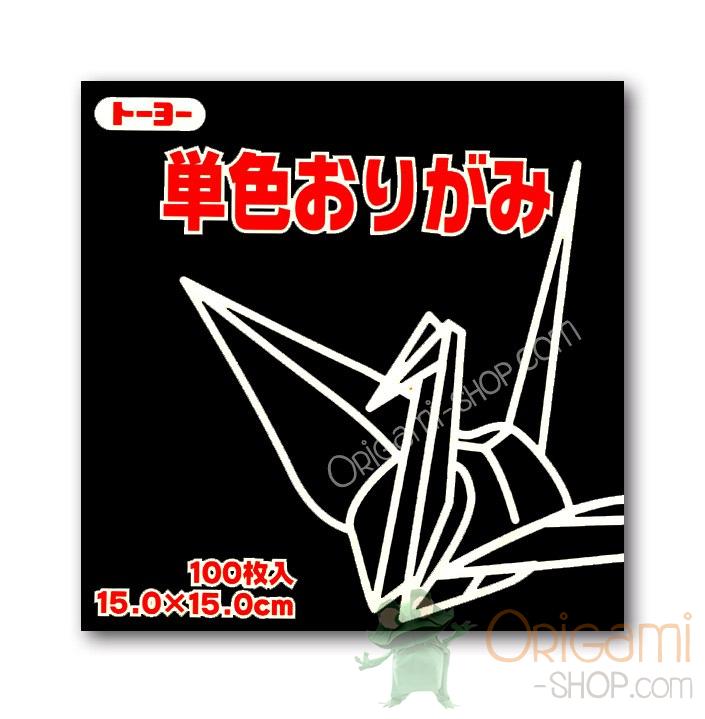 Pack: Kami Black 064154 - 1 color - 100 sheets - 15 x 15 cm (6"x 6")