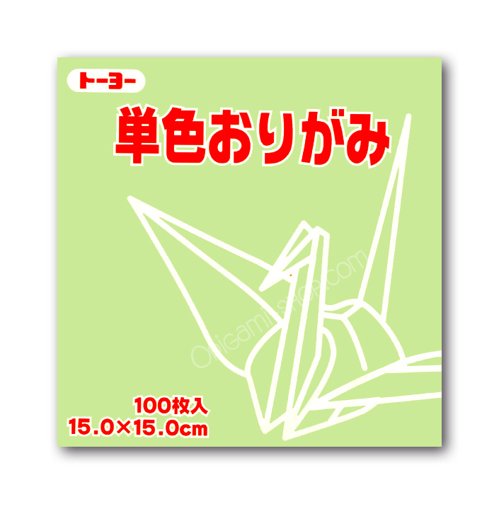 Pack Kami Vert 064113 - Pantone 365c - 1 couleur - 100 feuilles - 15 x 15 cm