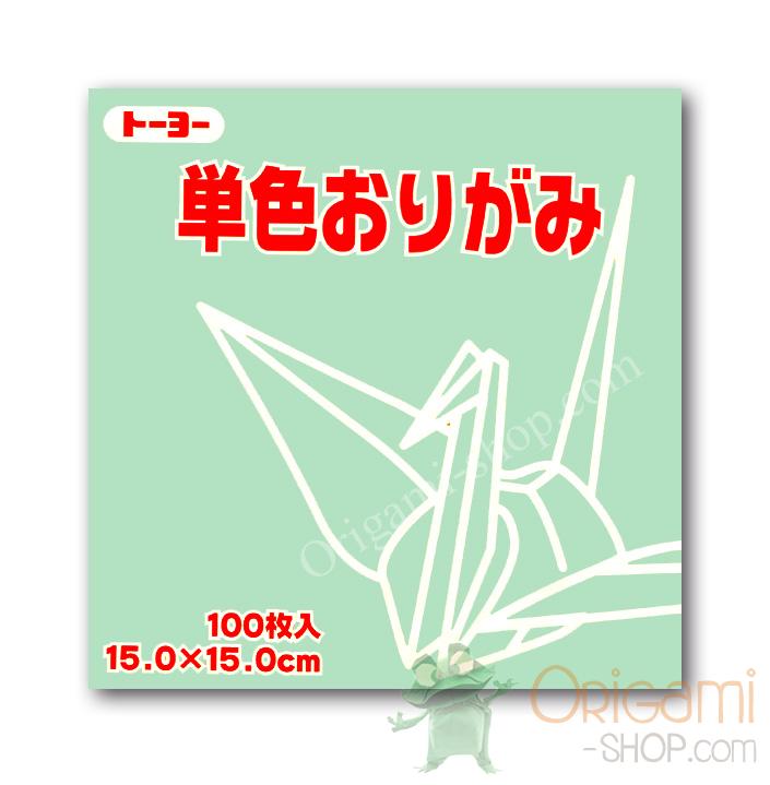 Pack Kami Vert 064121 - Pantone 351c - 1 couleur - 100 feuilles - 15 x 15 cm