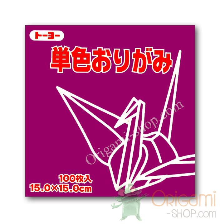 Pack Kami Rose 064128 - Pantone 220c - 1 couleur - 100 feuilles - 15 x 15 cm