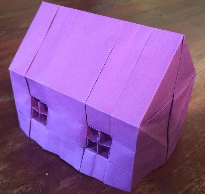 Origami House with Windows [free e-book]