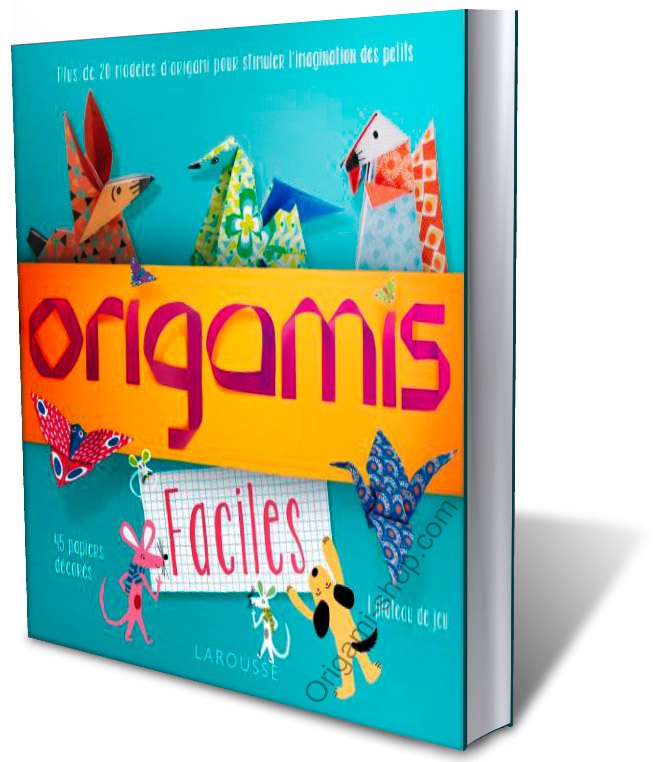 Origamis Faciles avec 45 papiers origami illustrés et un plateau de jeu inclus