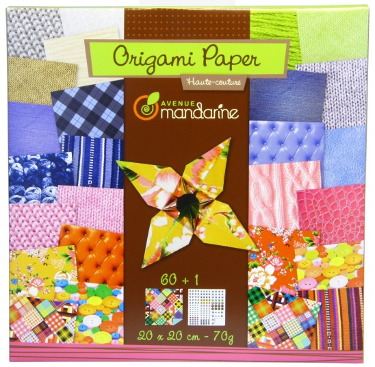 Pack Origami Paper Haute-couture - 30 motifs - 60 feuilles - 20x20cm