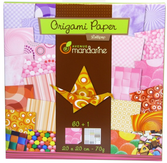 Pack Origami Paper Lollipop - 30 motifs - 60 feuilles - 20x20cm