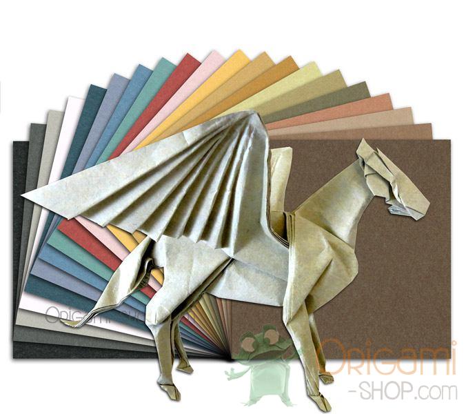 Pack: Satogami - 20 colors - 20 sheets - 35x35 cm