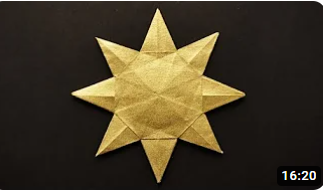 5 Gold Tissue-foil Papers 20x20 cm (8"x8") - ORIGAMI SUN