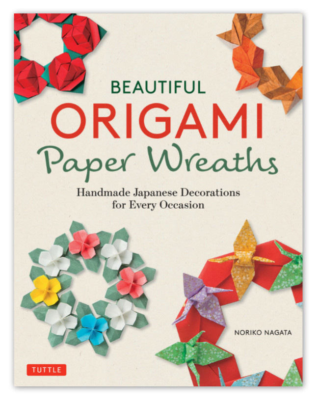 Beautiful origami paper wreaths