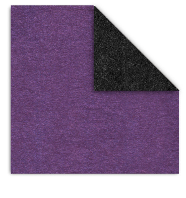 DUO Papier Sandwich Violet / Noir - 23x23 cm