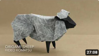 1 sheet DUO THAI BLACK WHITE  30X30 cm - ORIGAMI SHEEP
