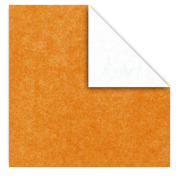 DUO Papier Sandwich Abricot / Blanc - 35x35 cm
